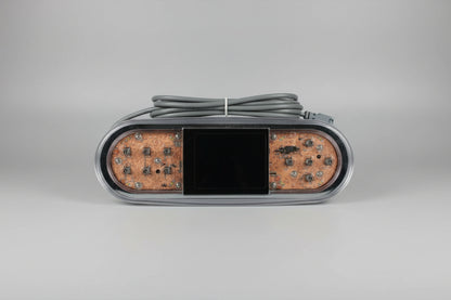 Balboa TP700 spa control panel part 57278 without overlay featuring LCD display, 11-button keypad and connection cable for BP Series spa control systems.