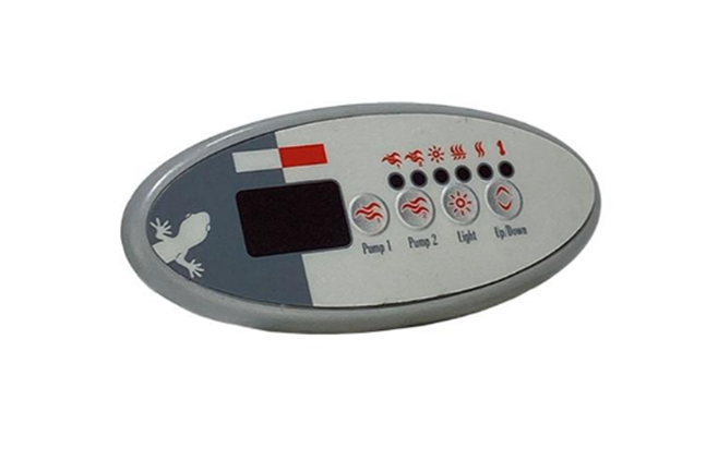 GECKO TSC-9 / K-9 TOUCH PAD WITH 4 BUTTON OVERLAY - Spa Parts Online